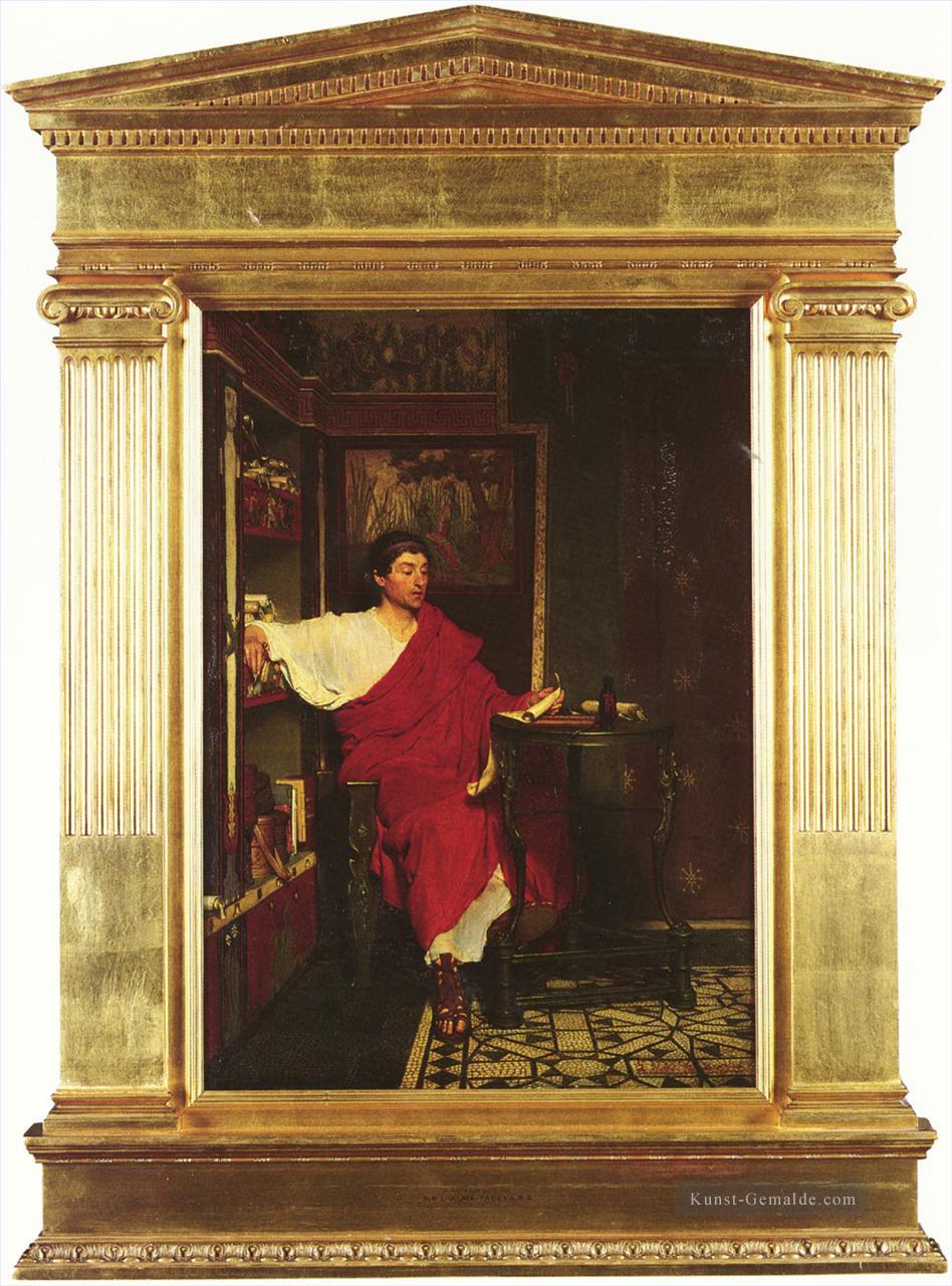 britischen 18361912A Roman Scribe Writing Versendungen romantische Sir Lawrence Alma Tadema Ölgemälde